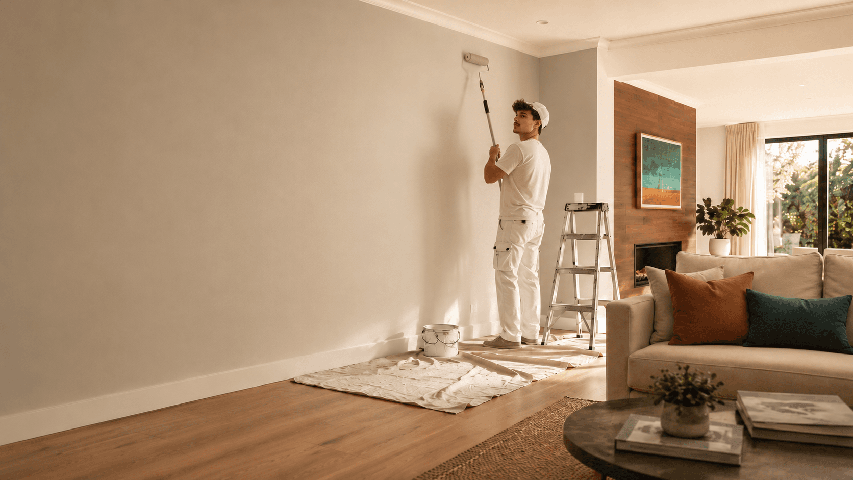 Interior painting by Bright Brush in an Auckland home