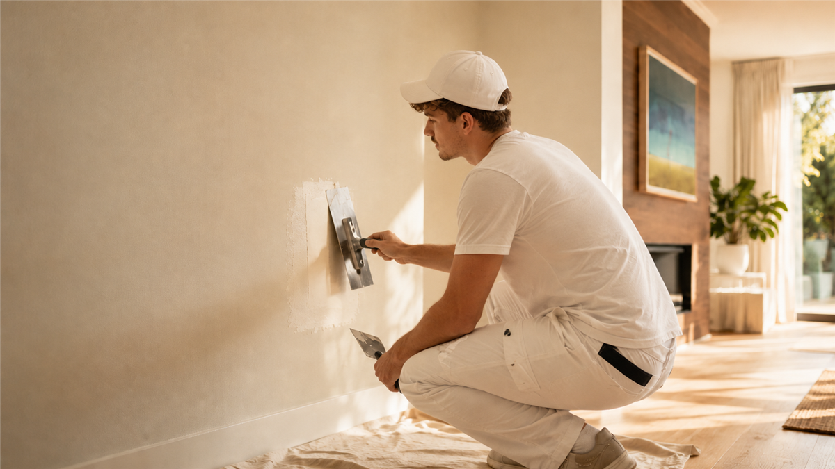 Small wall hole repair before painting