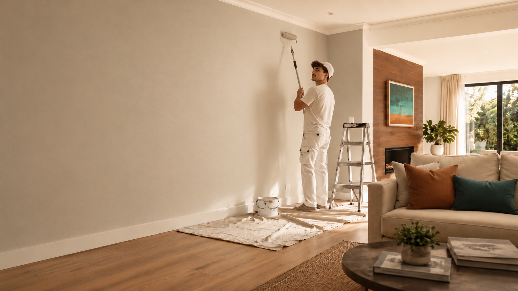 Interior painting by Bright Brush in an Auckland home
