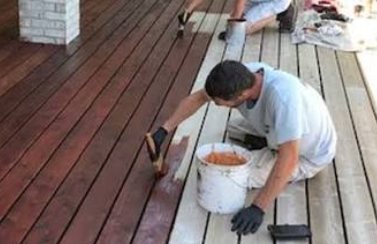 Deck staining service